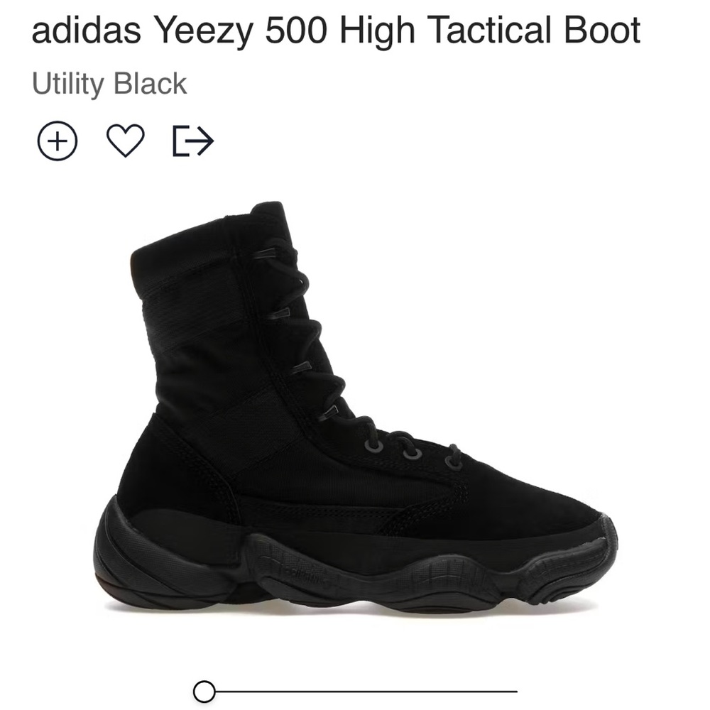 adidas Yeezy 500 High Tactical Boot Utility Black